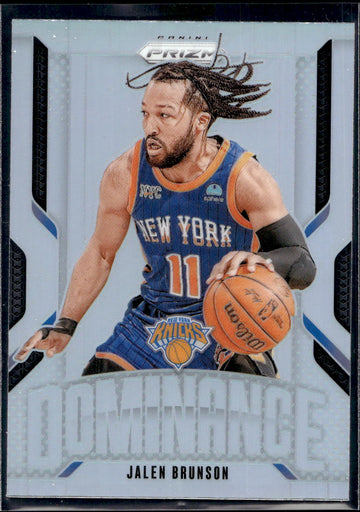 2024-25 Panini Prizm #17 Jalen Brunson Dominance Prizms Silver