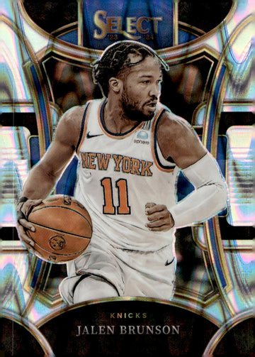 2023-24 Panini Select #394 Jalen Brunson Tectonic Prizms