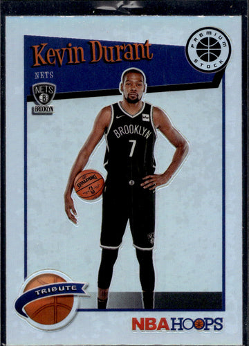 2019-20 Hoops Premium Stock #284 Kevin Durant Prizms Silver