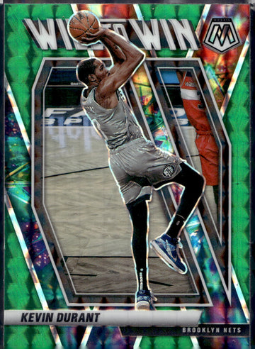 2020-21 Panini Mosaic #1 Kevin Durant Will to Win Mosaic Green