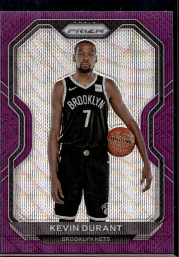 2020-21 Panini Prizm #81 Kevin Durant Purple Wave Prizms