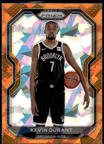 2020-21 Panini Prizm #81 Kevin Durant Orange Ice Prizms