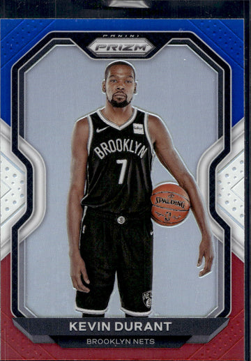 2020-21 Panini Prizm #81 Kevin Durant Red, White and Blue Prizms