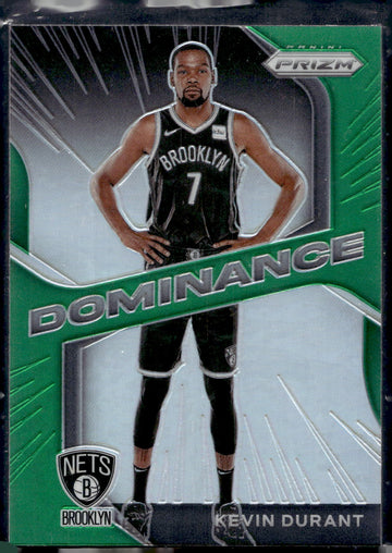 2020-21 Panini Prizm #14 Kevin Durant Dominance Prizms Green