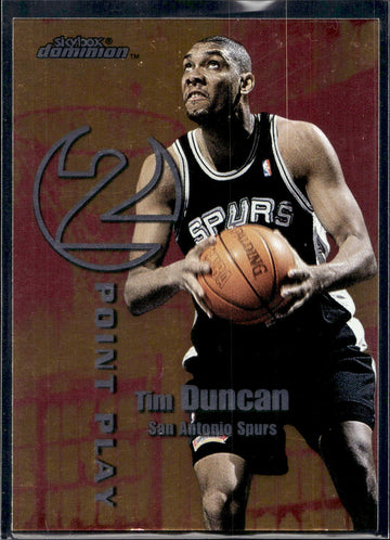 1999-00 SkyBox Dominion #3 TP Tim Duncan / Kevin Garnett 2 Point Play