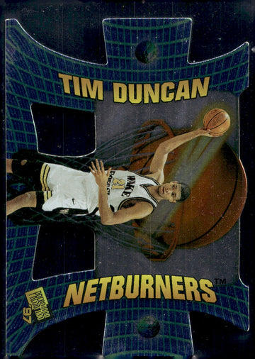 1997 Press Pass #NB1 Tim Duncan Net Burners