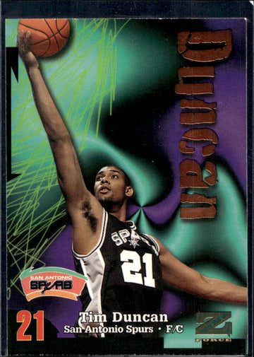 1997-98 SkyBox Z-Force #111 Tim Duncan