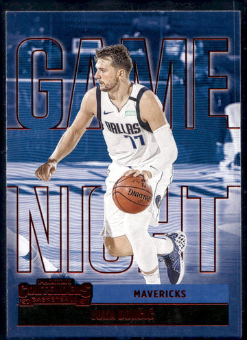 2020-21 Panini Contenders #9 Luka Doncic Game Night Ticket Red