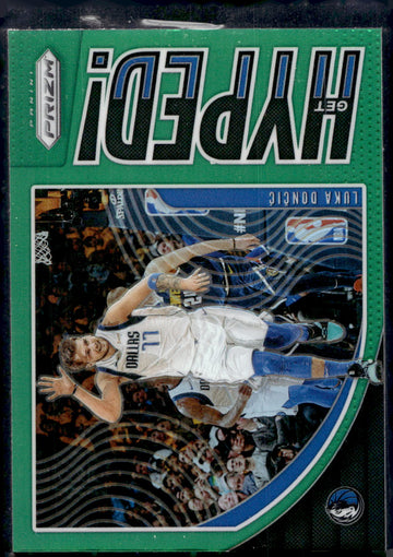2019-20 Panini Prizm #6 Luka Doncic Get Hyped! Green