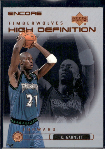 1999-00 Upper Deck Encore #HD2 Kevin Garnett High Definition