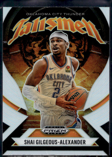 2024-25 Panini Prizm Black #1 Shai Gilgeous-Alexander Talismen Silver Prizms