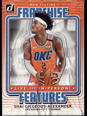 2020-21 Donruss #21 Shai Gilgeous-Alexander Franchise Features