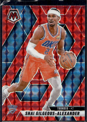 2024-25 Panini Mosaic #38 Shai Gilgeous-Alexander Red Mosaic