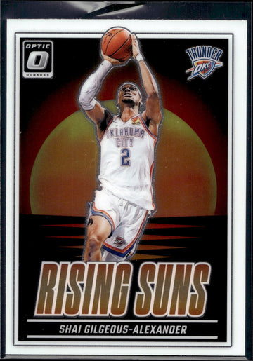 2024-25 Donruss Optic #10 Shai Gilgeous-Alexander Rising Suns