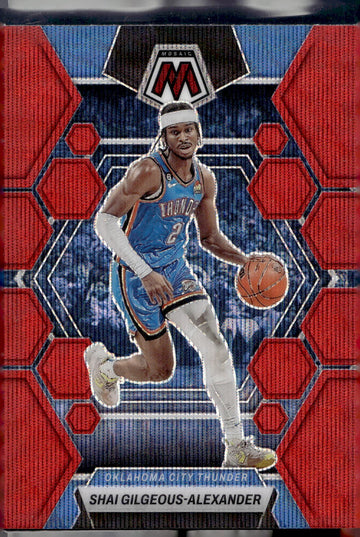 2022-23 Panini Mosaic #4 Shai Gilgeous-Alexander Red Wave