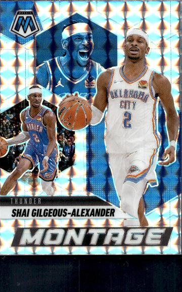 2024-25 Panini Mosaic #18 Shai Gilgeous-Alexander Montage Mosaic