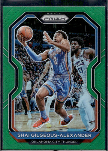 2020-21 Panini Prizm #118 Shai Gilgeous-Alexander Green Prizms