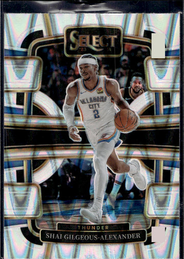 2023-24 Panini Select #57 Shai Gilgeous-Alexander Tectonic Prizms