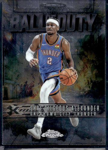 2025-26 Topps Chrome #BD-6 Shai Gilgeous-Alexander Ball of Duty
