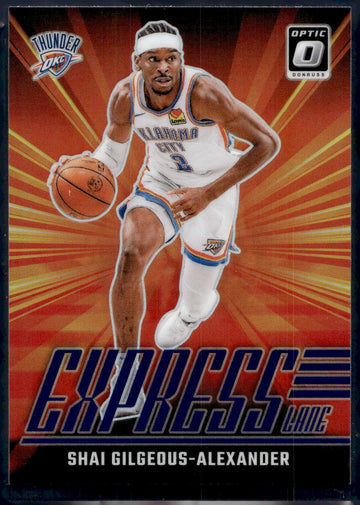 2024-25 Donruss Optic #24 Shai Gilgeous-Alexander Express Lane Purple