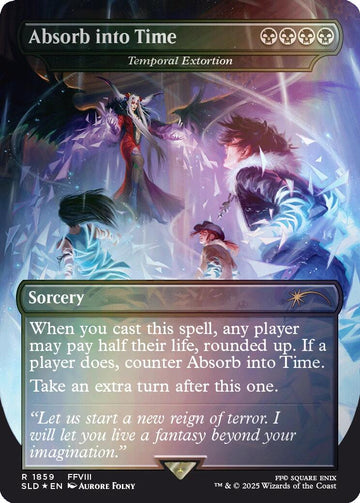 Absorb into Time - Temporal Extortion (Rainbow Foil) - 1859 - (Secret Lair Drop Series)