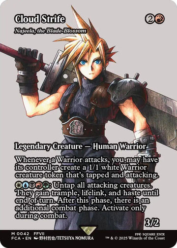 Cloud Strife - Najeela, the Blade-Blossom (Showcase) [FCA] - Near Mint