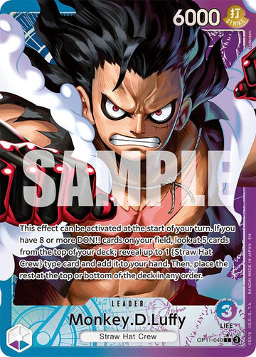 Monkey.D.Luffy (040) (Alternate Art) - OP11-040 - (A Fist of Divine Speed)