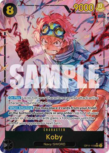 Koby (119) (Alternate Art) [OP11] - Near Mint