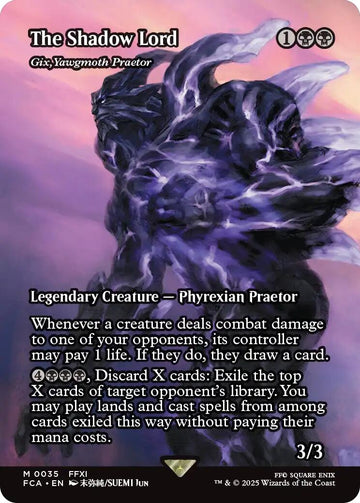 The Shadow Lord - Gix, Yawgmoth Praetor (Showcase) [FCA] - Near Mint