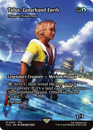 Tidus, Zanarkand Fayth - Thrasios, Triton Hero (Showcase) [FCA] - Near Mint