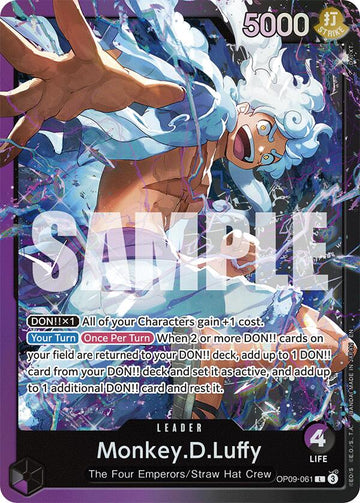 Monkey.D.Luffy (OP09-061) - OP09-061 - (Starter Deck 26: PURPLE/BLACK Monkey.D.Luffy)