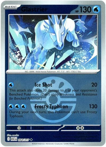 Glastrier - Friend Ball - 054/217 - Uncommon [me025-054] [Reverse Holo]