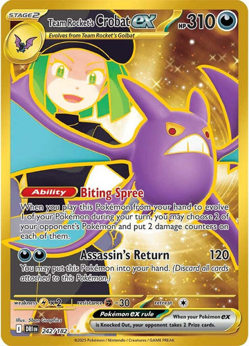 Team Rocket's Crobat ex - 242/182 [DRI] - Near Mint