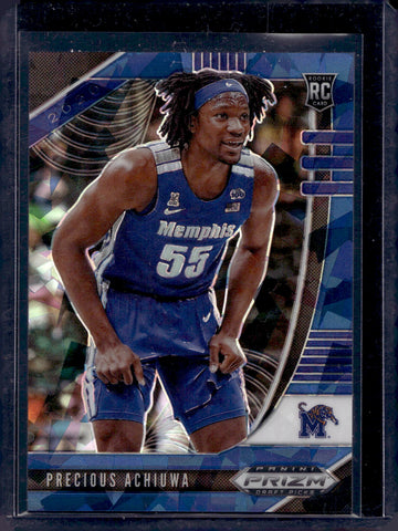 2020 Panini Prizm Draft Picks Collegiate #48 Precious Achiuwa Blue Ice #/99