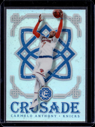 2016-17 Panini Excalibur #19 Carmelo Anthony Crusade Silver