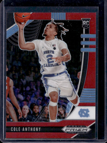 2020 Panini Prizm Draft Picks Collegiate #49 Cole Anthony Red #/299