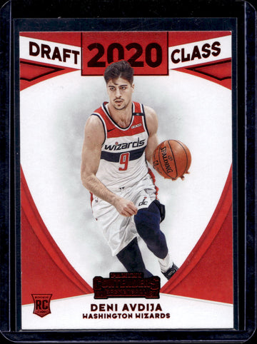 2020-21 Panini Contenders #29 Deni Avdija 2020 Draft Class Contenders Red