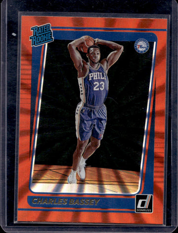 2021-22 Donruss #213 Charles Bassey Holo Orange Laser