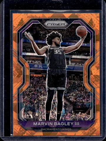 2020-21 Panini Prizm #172 Marvin Bagley III Orange Ice Prizms