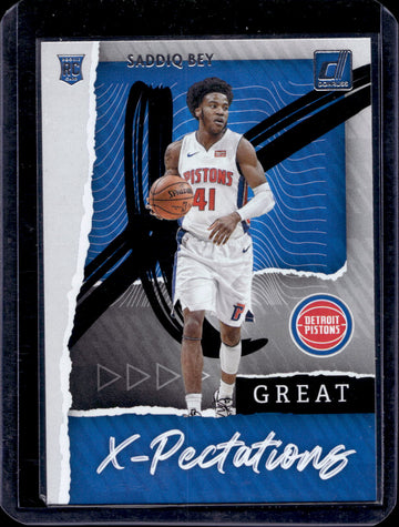 2020-21 Donruss #19 Saddiq Bey Great X-Pectations