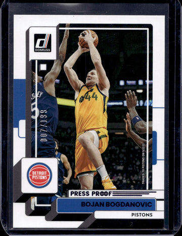 2022-23 Donruss #136 Bojan Bogdanovic Purple Press Proof #/199