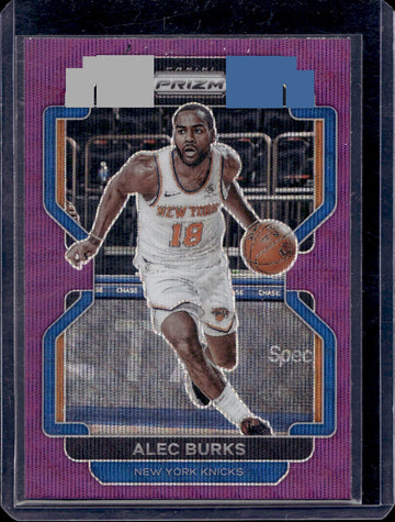 2021-22 Panini Prizm #65 Alec Burks Hyper Purple
