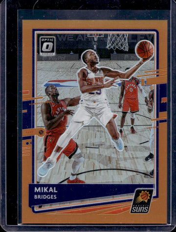 2020-21 Donruss Optic #54 Mikal Bridges Orange #/199