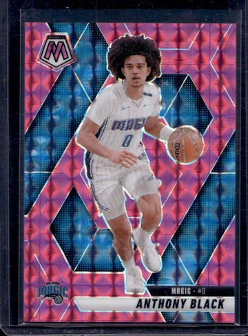 2024-25 Panini Mosaic #76 Anthony Black Pink Mosaic #/175