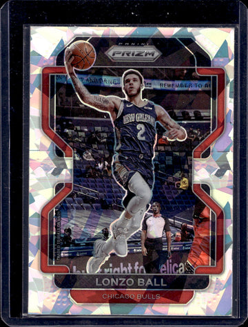 2021-22 Panini Prizm #69 Lonzo Ball Ice