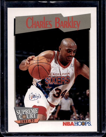 1991-92 Hoops #487 Charles Barkley