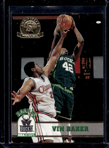 1993-94 Hoops #363 Vin Baker Fifth Anniversary Gold