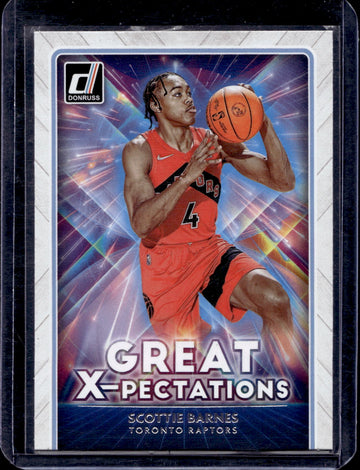 2021-22 Donruss #22 Scottie Barnes Great X-pectations