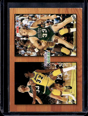 1993-94 Hoops #MB1 Magic Johnson / Larry Bird