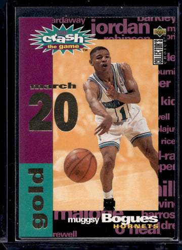 1995-96 Collector's Choice #C20c Muggsy Bogues You Crash the Game Silver